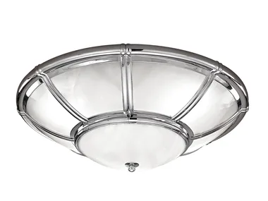 LORENZO 1998/6-PL-035 - Chrome ceiling light with opal glass _ Possoni Illuminazione